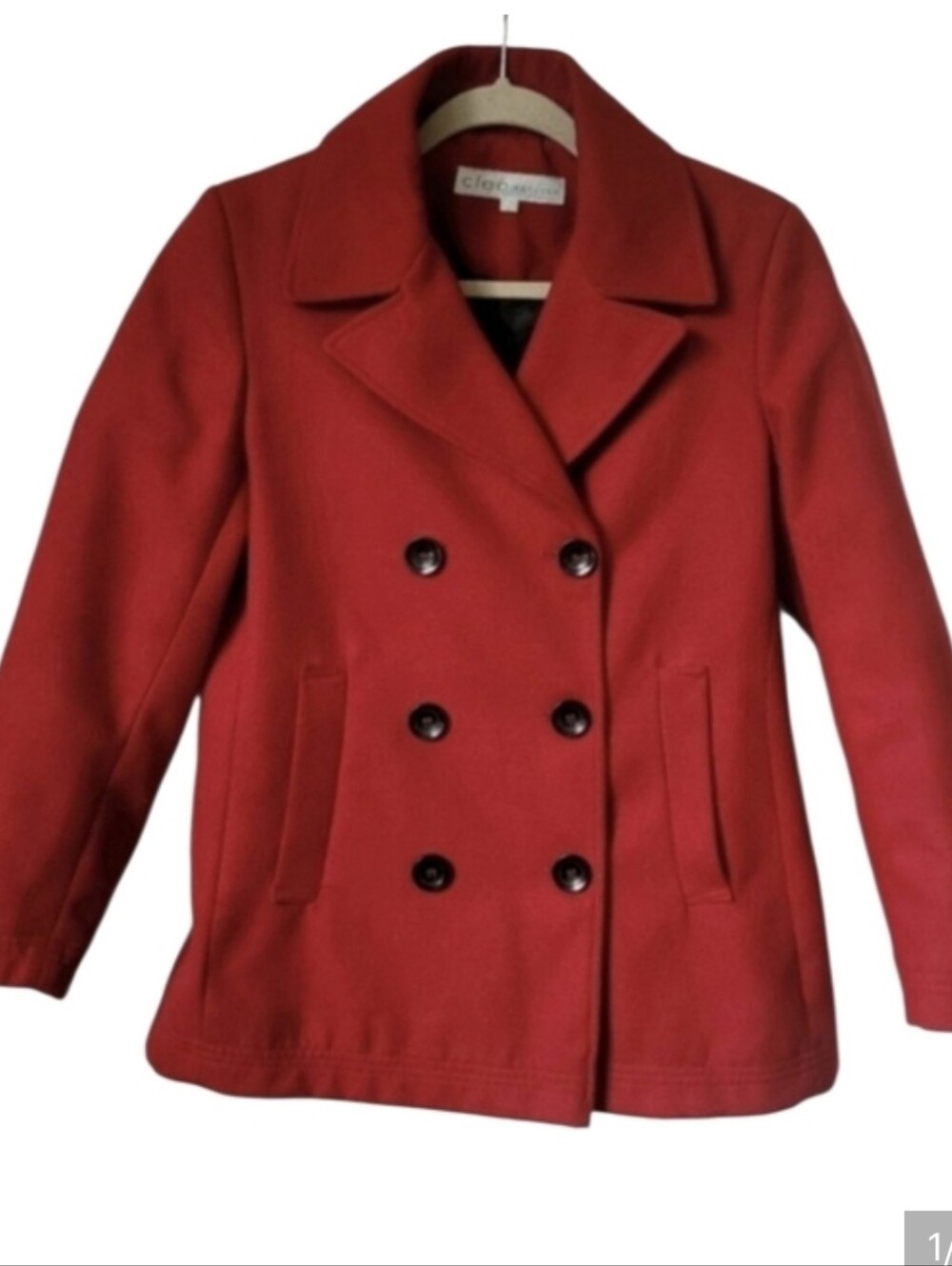 Cleo Petites Size 8 Peacoat With Quilted Lining
